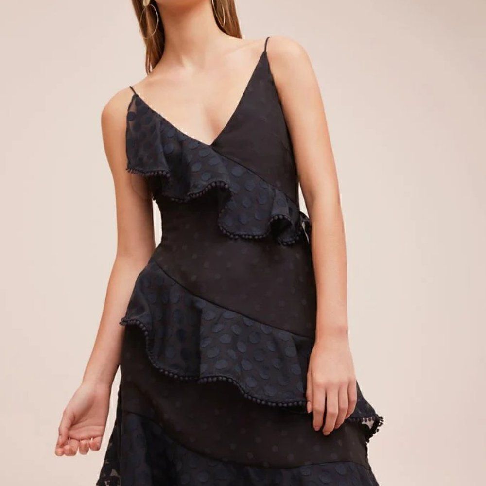 NWT Anthropologie Keepsake The Label See You Now Ruffle Dress Size Small